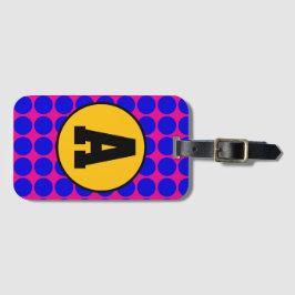 Etiqueta Para Maletas Polka Dots blue