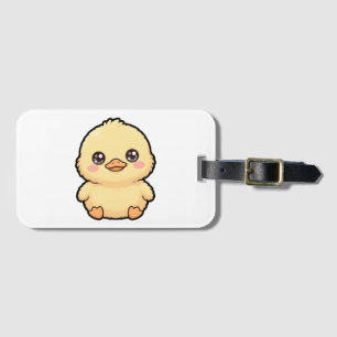 Etiqueta Para Maletas Pollito de pato bebé lindo