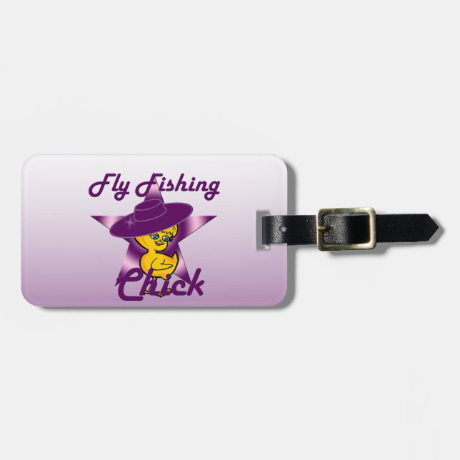 Etiqueta Para Maletas Pollo de pesca de mosca nº 9 (Frente Horizontal)