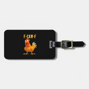 Etiqueta Para Maletas Pollo Divertido Meme Estilo Moderno de Moda F Caw