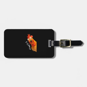 Etiqueta Para Maletas Pollo F-Caw-F divertido Pollo F-Caw-F Creativo Cas