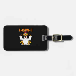 Etiqueta Para Maletas Pollos Dedos Divertidos F-Caw-F