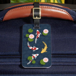 Etiqueta Para Maletas Pond Koi Fish
