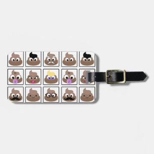 Etiqueta Para Maletas Poop Many Faces