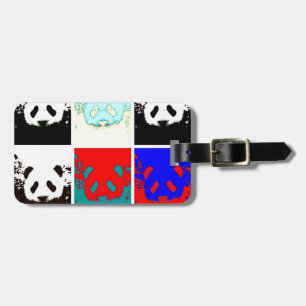Etiqueta Para Maletas Pop Art Panda