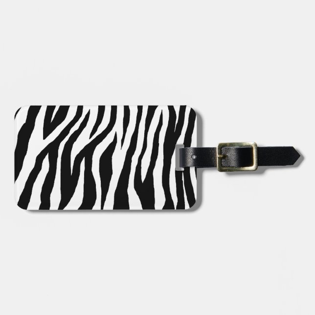 Etiqueta Para Maletas Pop Zebra (Frente Horizontal)
