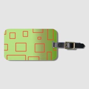 Etiqueta Para Maletas Popcorn Anime Green Rectangles