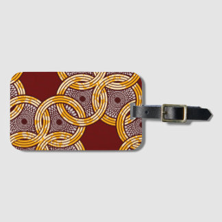 Etiqueta Para Maletas Portaequipajes de oro de Ankara Kitenge
