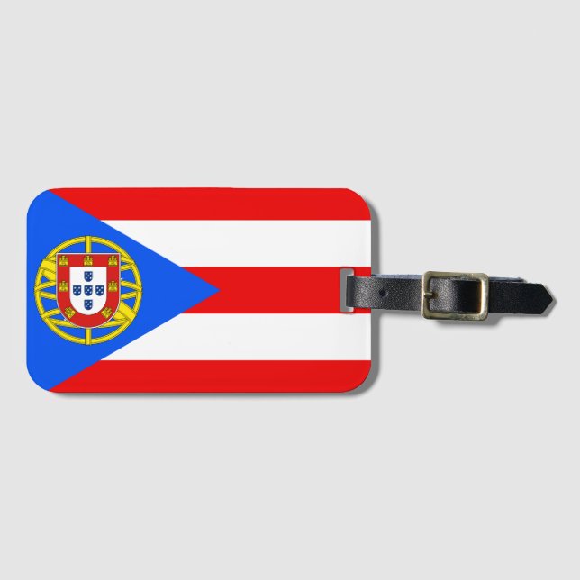 Etiqueta Para Maletas Portu-Rican (Anverso horizontal)