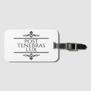 Etiqueta Para Maletas Post Tenebras Lux