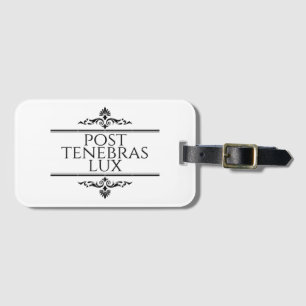 Etiqueta Para Maletas Post Tenebras Lux