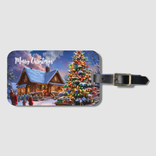 Etiqueta Para Maletas postal de navidades