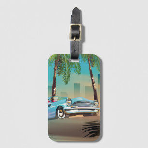 Etiqueta Para Maletas Póster de Coche Clásico Retro