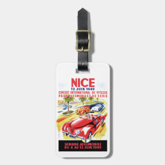 Etiqueta Para Maletas Poster de la raza de automóvil del circuito de
