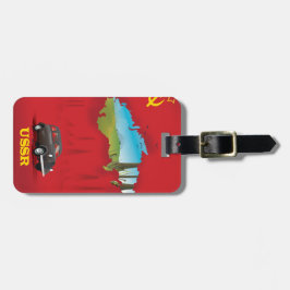 Etiqueta Para Maletas POSTER de mapa ilustrado de la URSS