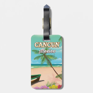 Etiqueta Para Maletas Póster de playa Cancun México