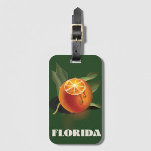 Etiqueta Para Maletas Póster de viaje de Naranja de Florida Impresión en
