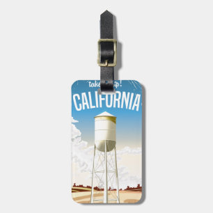 Etiqueta Para Maletas Póster de viaje retro Toma un viaje California