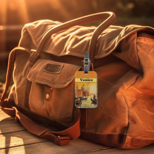 Etiqueta Para Maletas Poster de Viajes Vintage Venecia, Italia