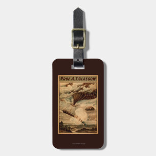 Etiqueta Para Maletas Poster del teatro del circo del globo del aire