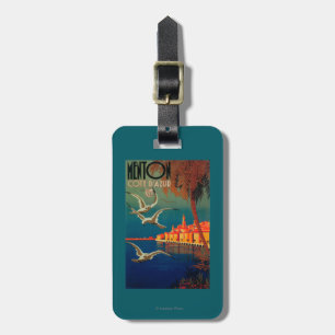 Etiqueta Para Maletas Poster del viaje de riviera francesa # 1