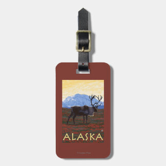 Etiqueta Para Maletas Poster del viaje del vintage de AlaskaCaribou