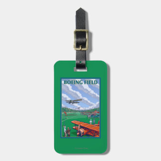 Etiqueta Para Maletas Poster del viaje del vintage del campo de Boeing