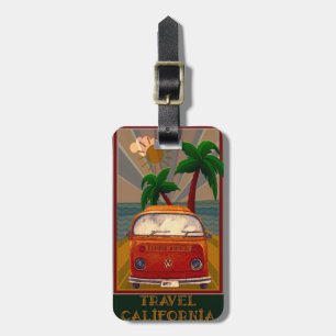 Etiqueta Para Maletas Póster:Viajar California