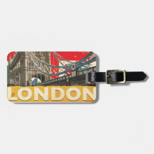 Etiqueta Para Maletas Póster vintage de Londres