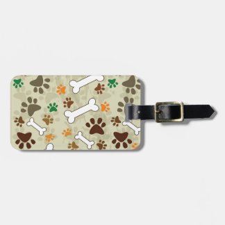 Etiqueta Para Maletas pows y hueso del perro