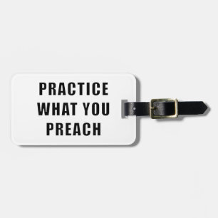 Etiqueta Para Maletas Practica lo que predicas
