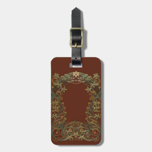 Etiqueta Para Maletas Precioso Nouveau Floral Con Lirio