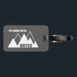 Etiqueta Para Maletas Preferiría Estar En La Montaña del Cañón Bryce<br><div class="desc">El Parque Nacional del Cañón de Bryce,  en el sur de Utah,  es conocido por sus hoodoos de color crimson,  formaciones rocosas en forma de spire.</div>