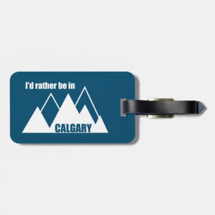 Etiqueta Para Maletas Prefiero estar en la montaña Calgary Alberta