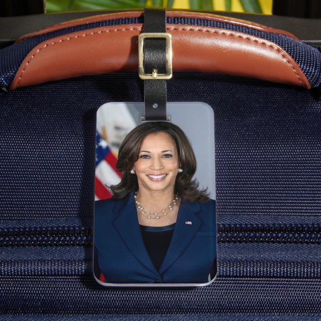 Etiqueta Para Maletas Presidente Candidato Kamala Harris US 2024 (Anverso In situ 2)