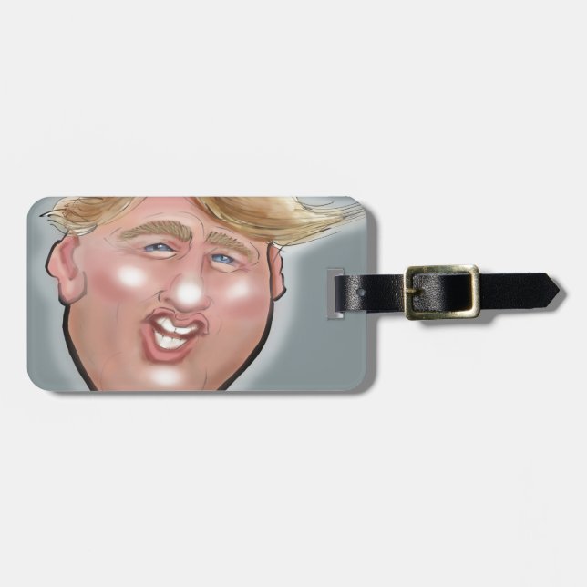 Etiqueta Para Maletas Presidente Trump (Frente Horizontal)