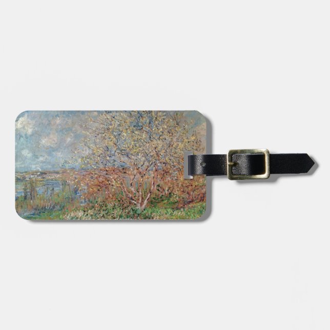 Etiqueta Para Maletas Primavera de Claude Monet el | (Frente Horizontal)