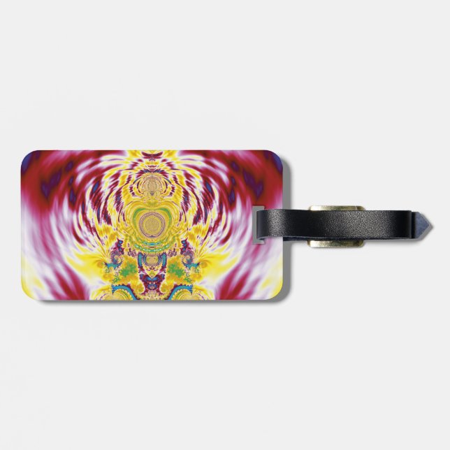 Etiqueta Para Maletas Primavera Roja (Atrás Horizontal)