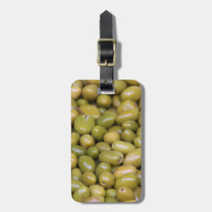 Etiqueta Para Maletas Primer plano de aceitunas verdes