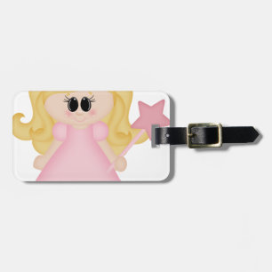 Etiqueta Para Maletas Princesa Cenicienta en rosa