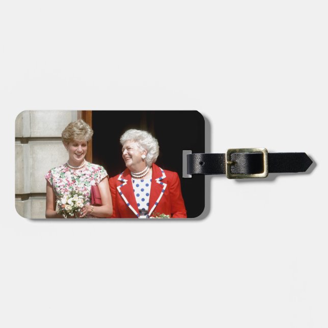 Etiqueta Para Maletas Princesa Diana-Barbara Bush (Frente Horizontal)