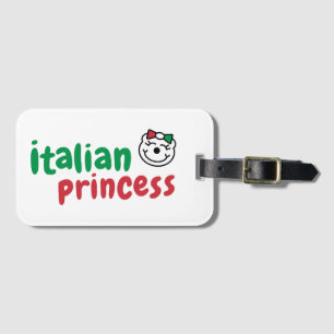 Etiqueta Para Maletas Princesa Italiana - Oso Cuto De Mano