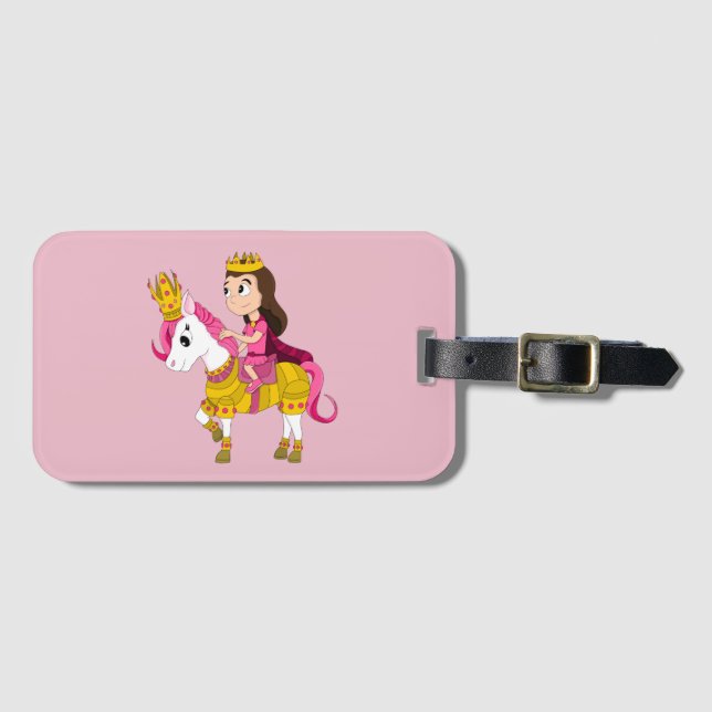 Etiqueta Para Maletas Princesa personalizado (Anverso horizontal)