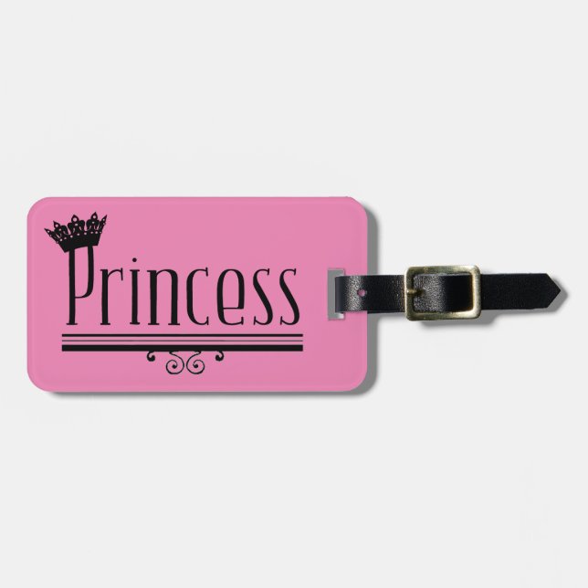 Etiqueta Para Maletas "PRINCESO" - ¡Totalmente Fabuloso! (Frente Horizontal)