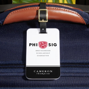Etiqueta Para Maletas Principios de Phi Sigma Kappa