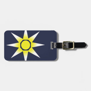 Etiqueta Para Maletas Producto Sol Magia Blanco Amarillo