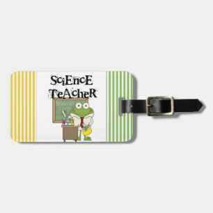 Etiqueta Para Maletas Profesor de ciencias de la rana