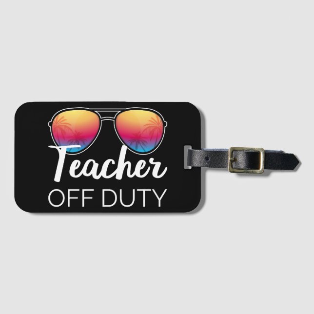 Etiqueta Para Maletas Profesor fuera de servicio I (Anverso horizontal)