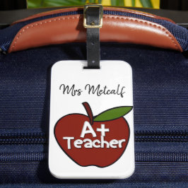 Etiqueta Para Maletas Profesor personalizado A+