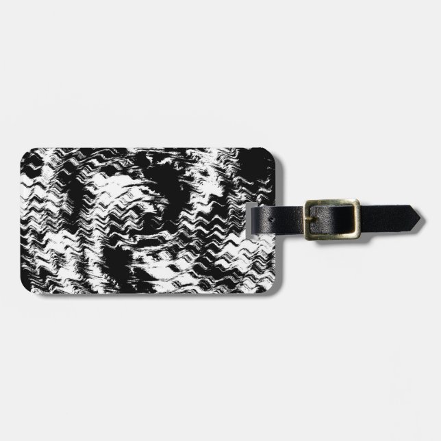 Etiqueta Para Maletas Profundidad sombría (Frente Horizontal)